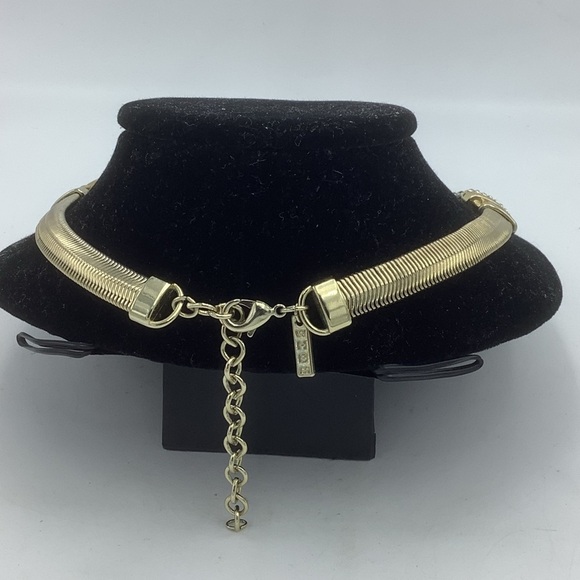 Two Goldtone Layered Choker Style Necklaces - Picture 3 of 8